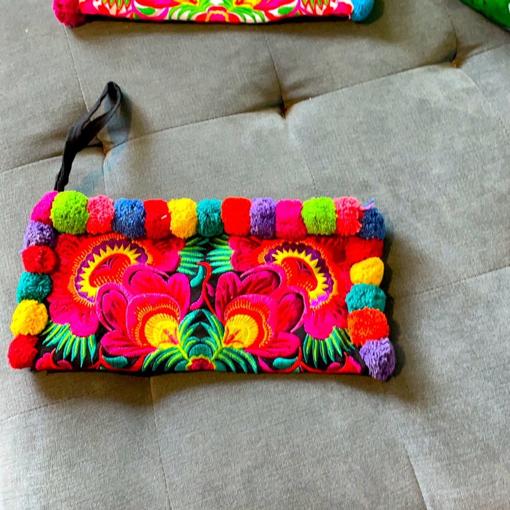 Mexican Boho Wristlet/Colorful..BRANDNEW